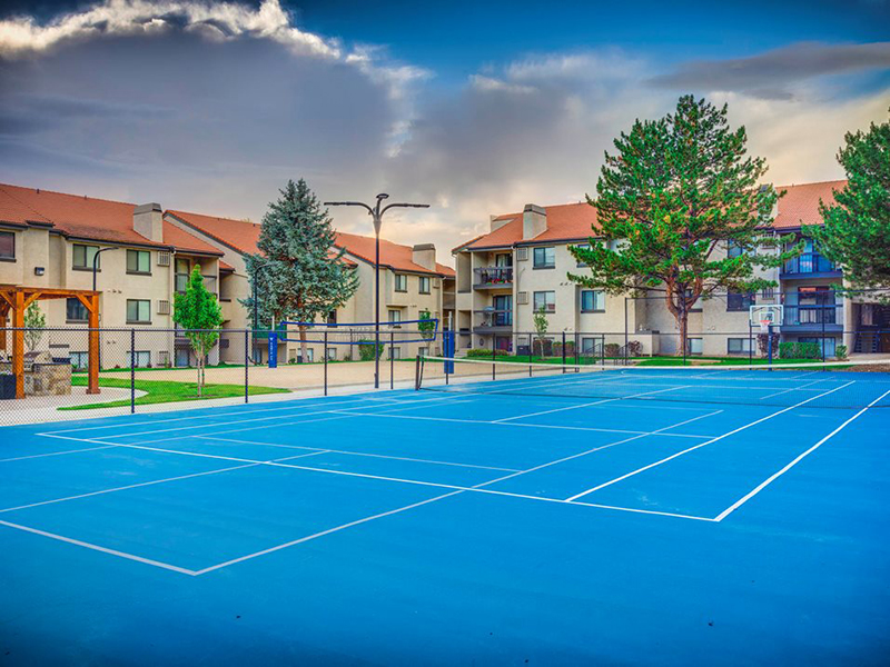 Tennis Court | Santa Fe at Cottonwood Apartments in Cottonwood Heights, UT