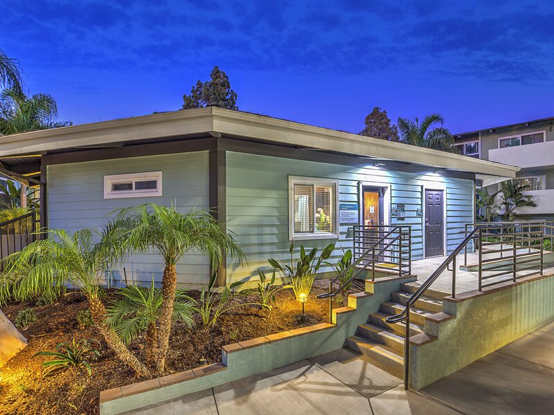 Clubhouse Exterior | Atwater Cove Apartments in Costa Mesa, CA