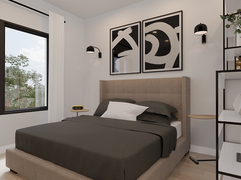 Bedroom | Unit 205 | The Charli