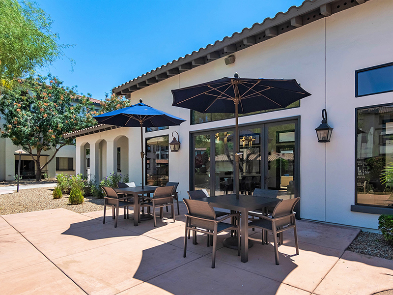 Outdoor Patio | Serafina Apartments