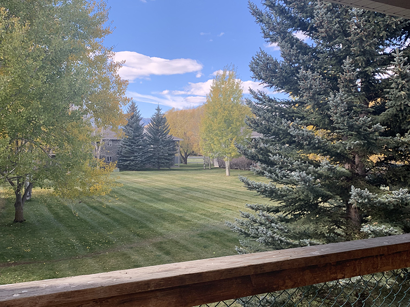 Patio View | Blair Place Apartments in Jackson, WY