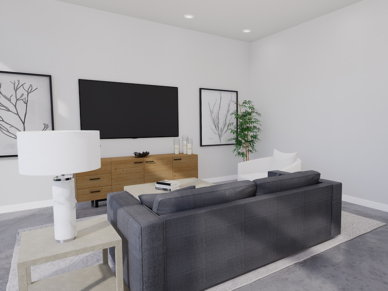 Living Room | Unit 100 | The Charli