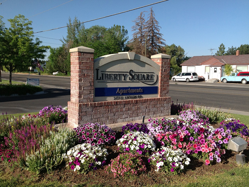 Monument Sign | Liberty Square Apartments in Ammon, ID
