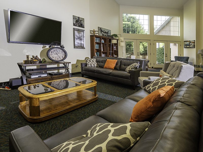 Clubhouse Lobby | Riley Court Senior Apartments in Bountiful, UT