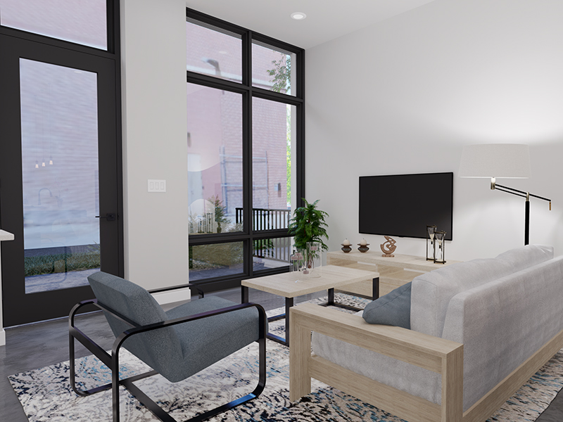 Living Room | Unit 101 | The Charli