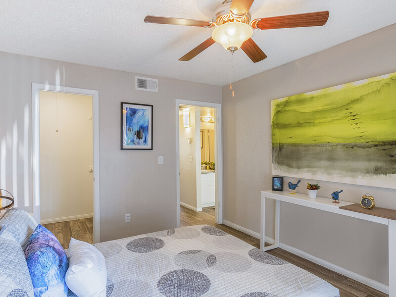 Furnished Bedroom | Omnia on 8th Apartments in Tempe, AZ
