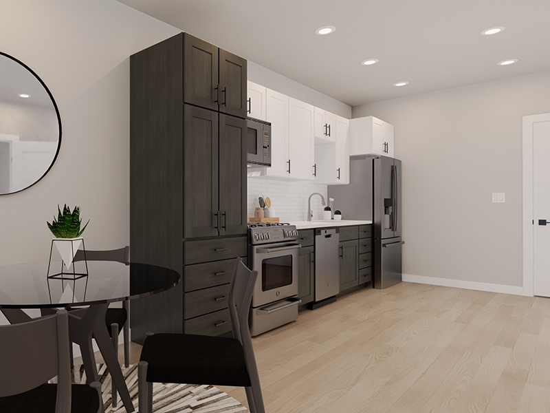 Dining Room & Kitchen | Unit 205 | The Charli
