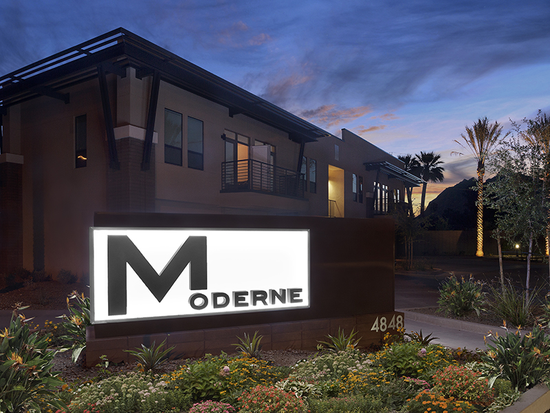 Monument Sign | The Moderne in Scottsdale, AZ