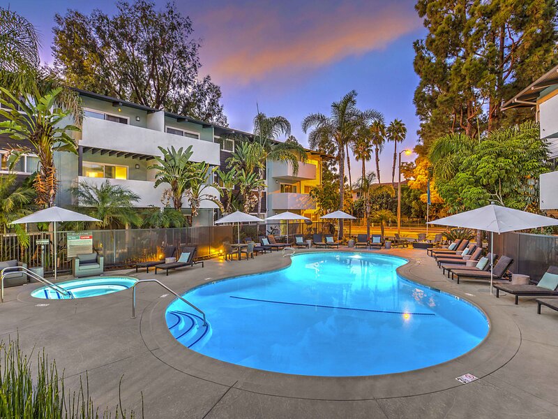 Shimmering Pool | Atwater Cove Apartments in Costa Mesa, CA