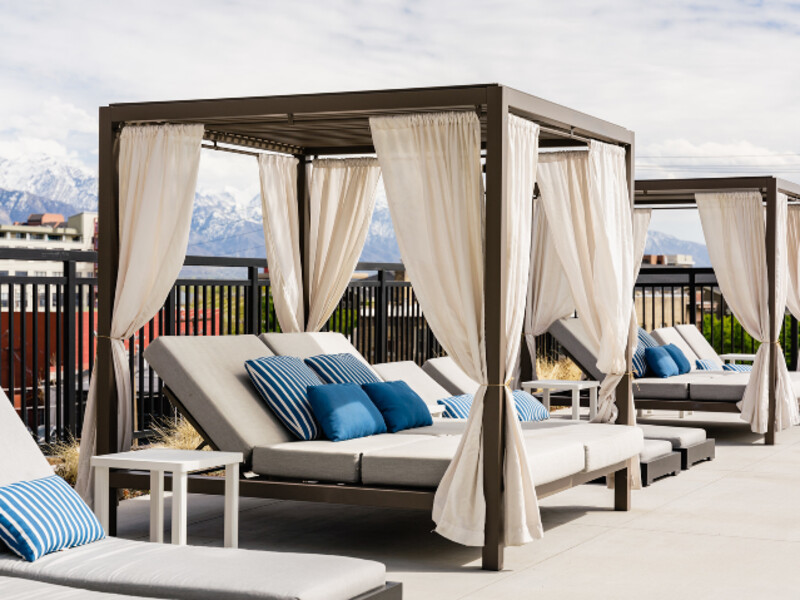 Pool Side Furniture | Milagro Apartments
