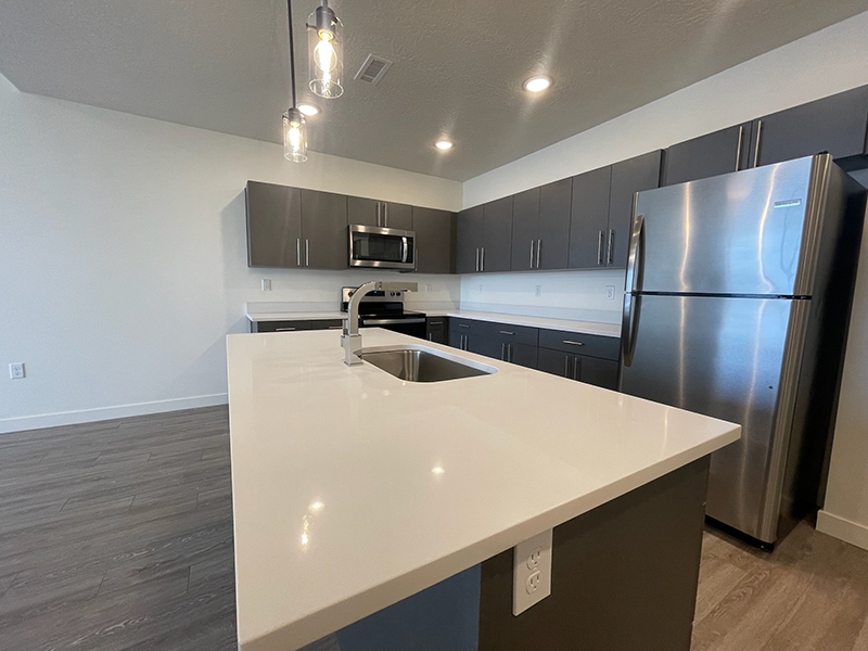 Beautiful Kitchen Island | Canyon Vista Apartments in Draper, UT