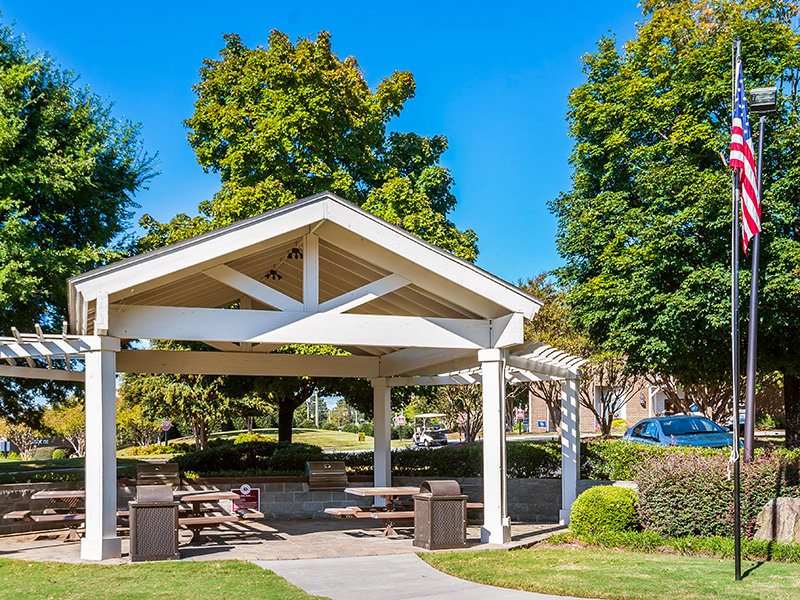 Barbecue Area | Orchard Park Apartments in Greenville, SC