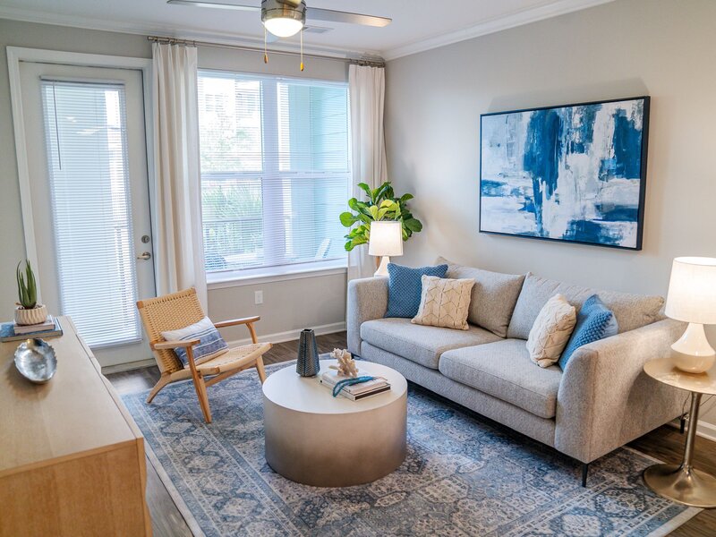 Living Room | Atlantic on the Avenue Apartments in North Charleston, NC