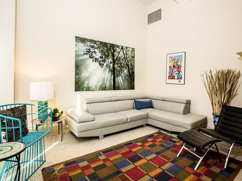 Living Room | Village Lofts In The Arts District