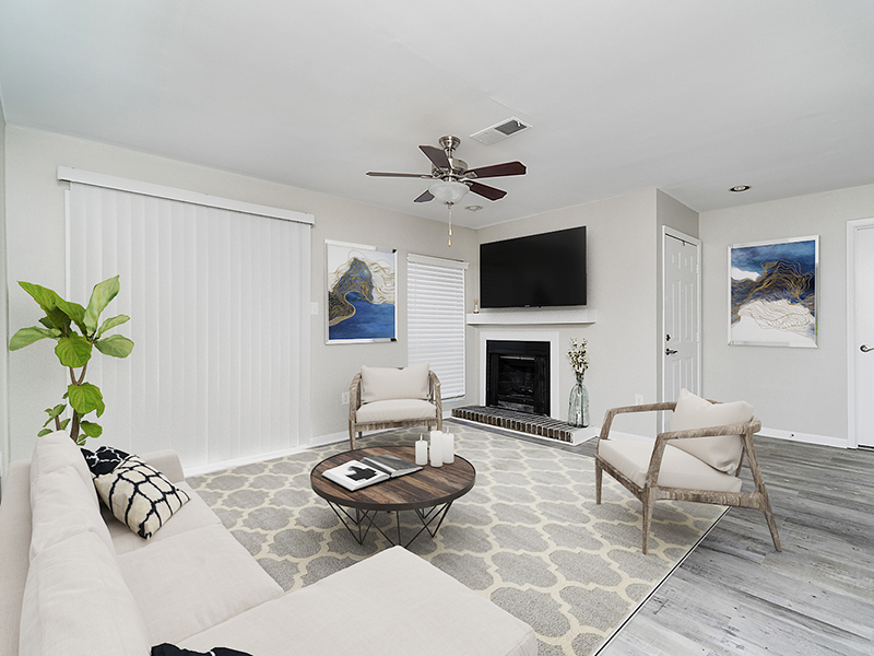 Furnished Living Room | Orchard Park Apartments in Greenville, SC