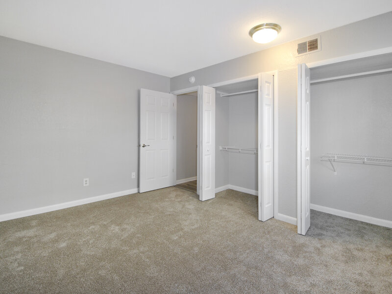 Bedroom Closets | 2 Bedroom | Township Square Apartments in Saginaw, MI