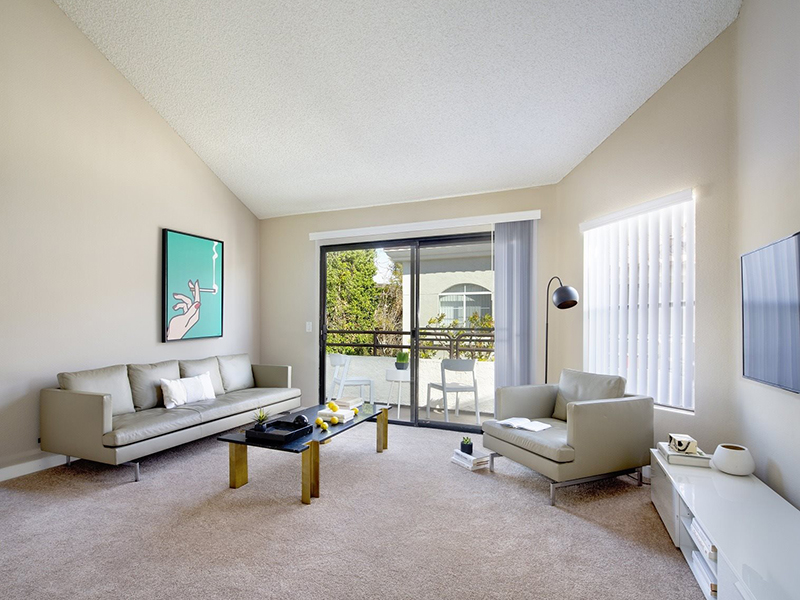 Living Room | The Heights on Superior Apartments in Northridge, CA