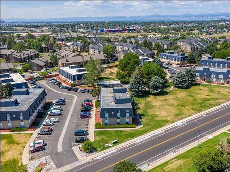 Aerial View | Oxford Pointe Apartments in Thornton, CO