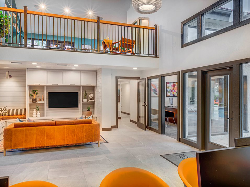 Clubhouse Seating | Santa Fe at Cottonwood Apartments in Cottonwood Heights, UT