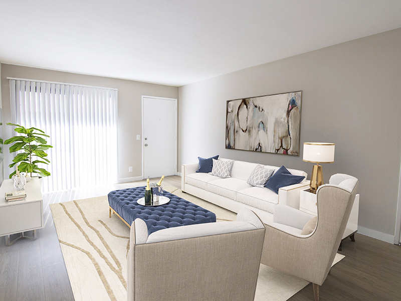 Furnished Living Room | The Heights on Superior Apartments in Northridge, CA