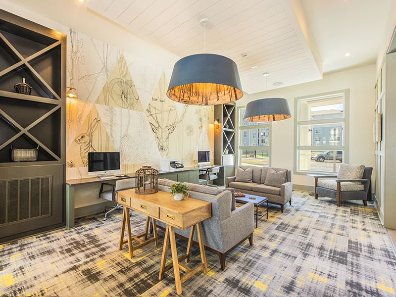 Clubhouse Lobby | Atlantic on the Boulevard Apartments in North Charleston, SC