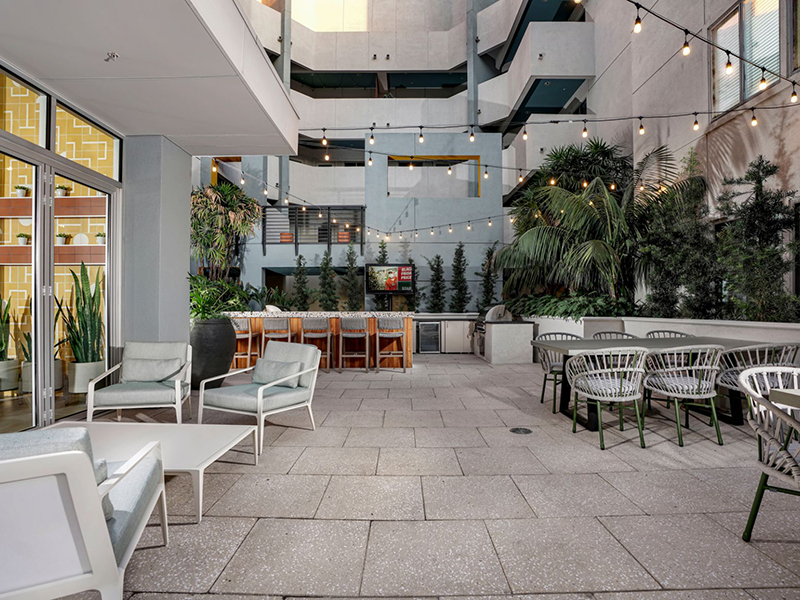 Outdoor Lounge | The Oasis Apartments