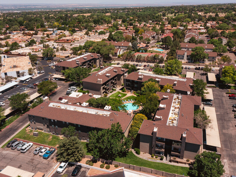 Aerial View | Candlelight Square Apartments in Albuquerque, NM