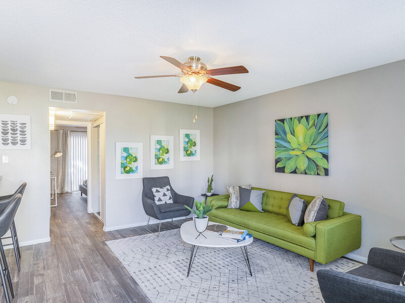 Living Room | Omnia on 8th Apartments in Tempe, AZ
