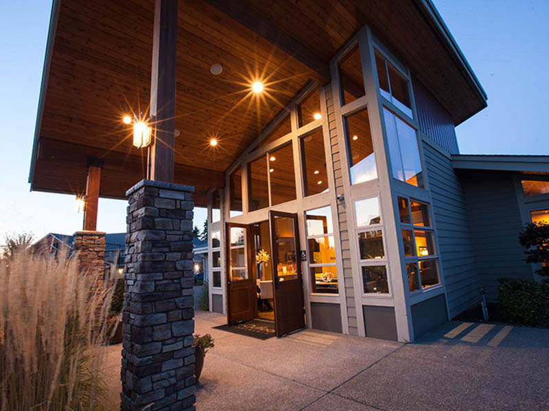 Clubhouse Exterior | The Outlook Apartments in Graham, WA