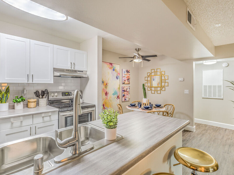 Fully Equipped Kitchen | Mojave Flats | Apartments in Las Vegas