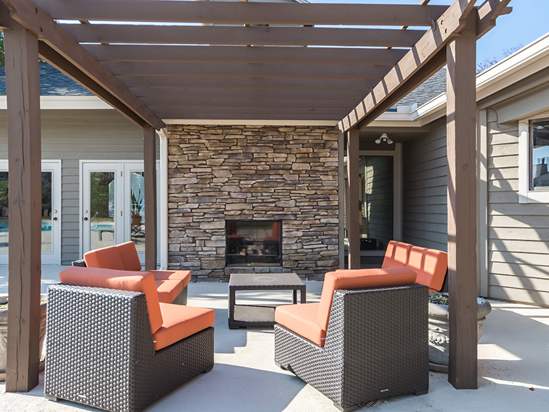 Poolside Lounge | Orchard Park Apartments in Greenville, SC
