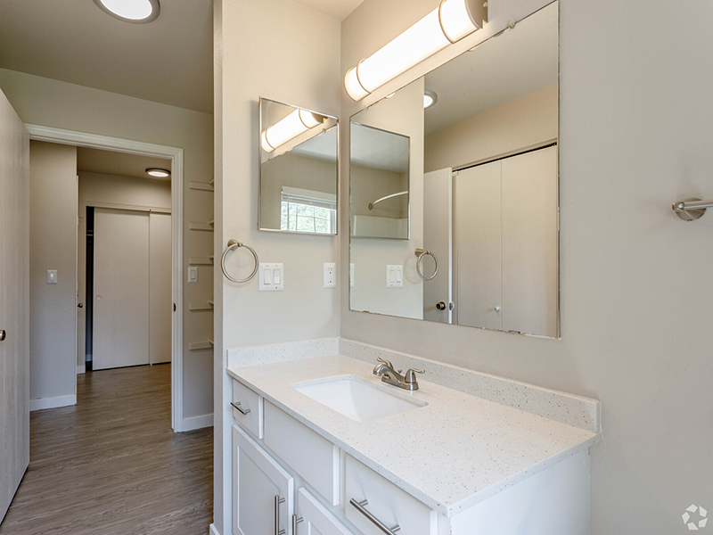 Renovated Bathroom | The Arbors at Sweetgrass Apartments in Fort Collins, CO