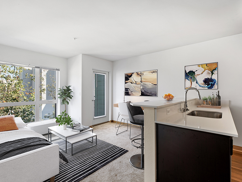 Living Room | 999 Hiawatha Apartments in Seattle, WA