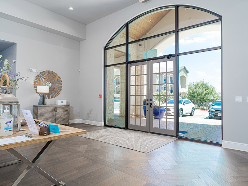 Clubhouse Entry | Cascadia Apartments in San Antonio, TX