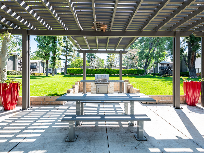 Grill Area | Portola Redlands Apartments in Redlands, CA