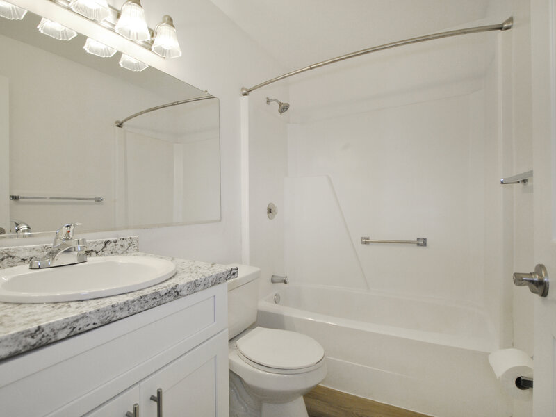 Beautiful Bathroom | 3 Bedroom | Township Square Apartments in Saginaw, MI