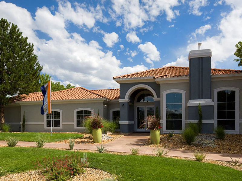 Clubhouse Exterior | La Ventana Apartments in Albuquerque, NM