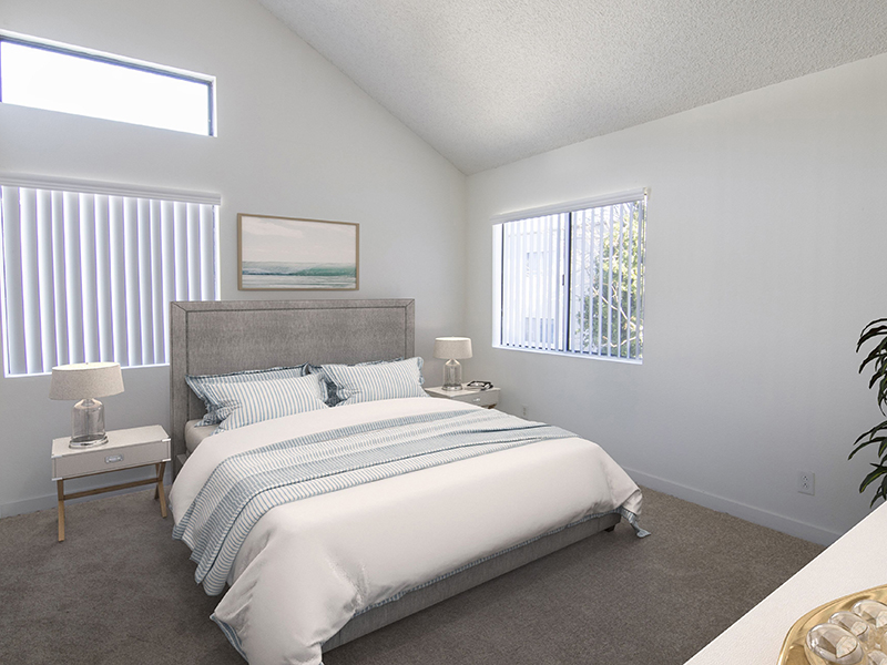 Furnished Bedroom | The Heights on Superior Apartments in Northridge, CA