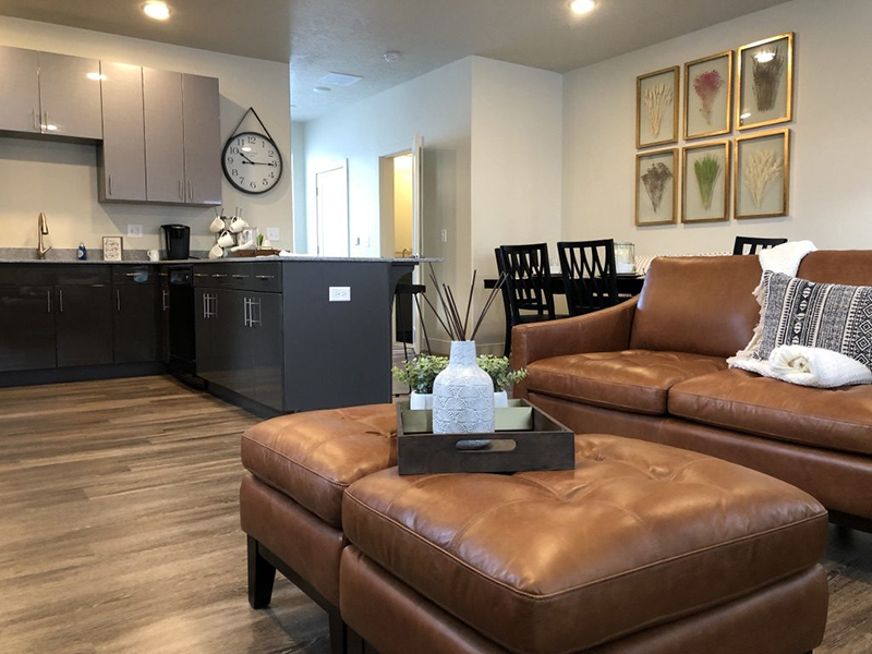 Kitchen & Living Room | Majestic Townhomes
