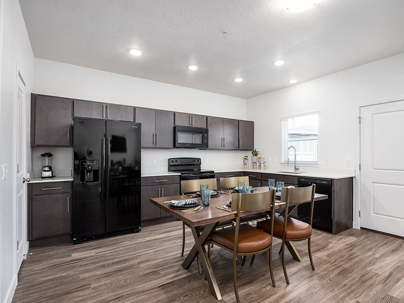 Dining Room and Kitchen | Diamond Ridge Townhomes in Draper, UT