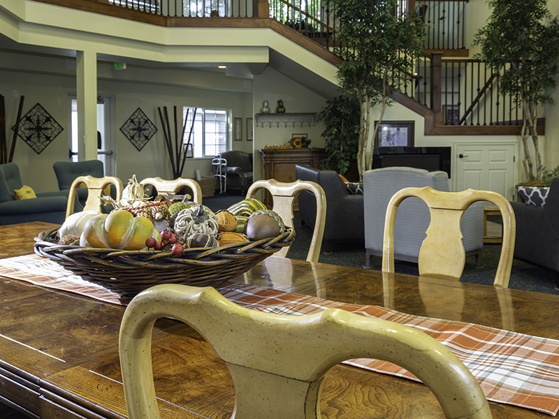 Clubhouse Seating | Riley Court Senior Apartments in Bountiful, UT