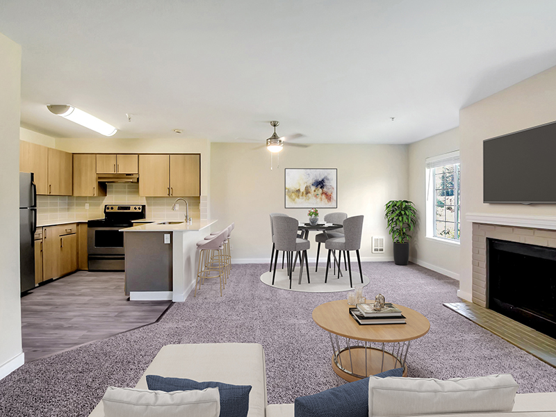 Model Living Room & Dining Room | Creekside Village