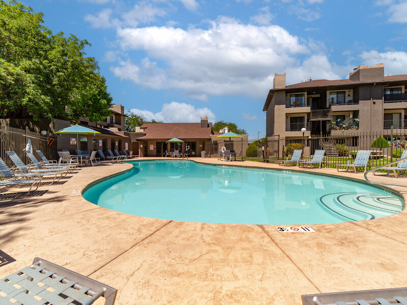 Shimmering Pool | Candlelight Square Apartments in Albuquerque, NM
