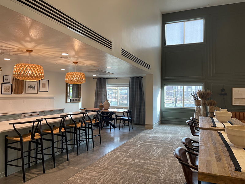 Clubhouse Kitchen | Sky at Brio Senior Apartments near St. George