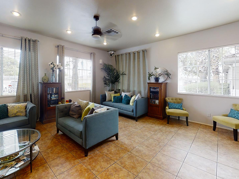 Clubhouse Lobby | Sunrise Senior Village Apartments in Las Vegas, NV
