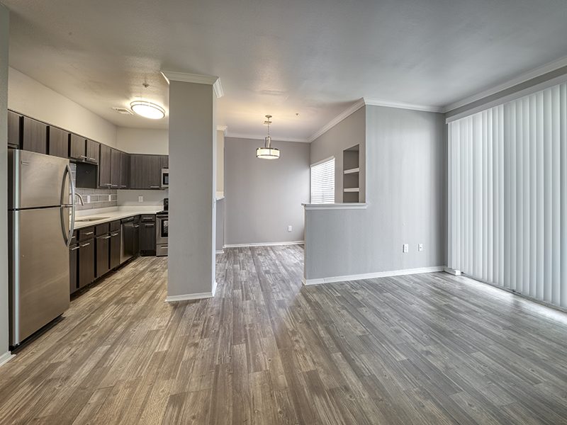 Living Room and Dining Area | Retreat at Cheyenne Mountain | Colorado apartments