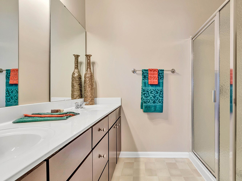 Bathroom | Reserve at Stone Hollow Apartments in Charlotte, NC