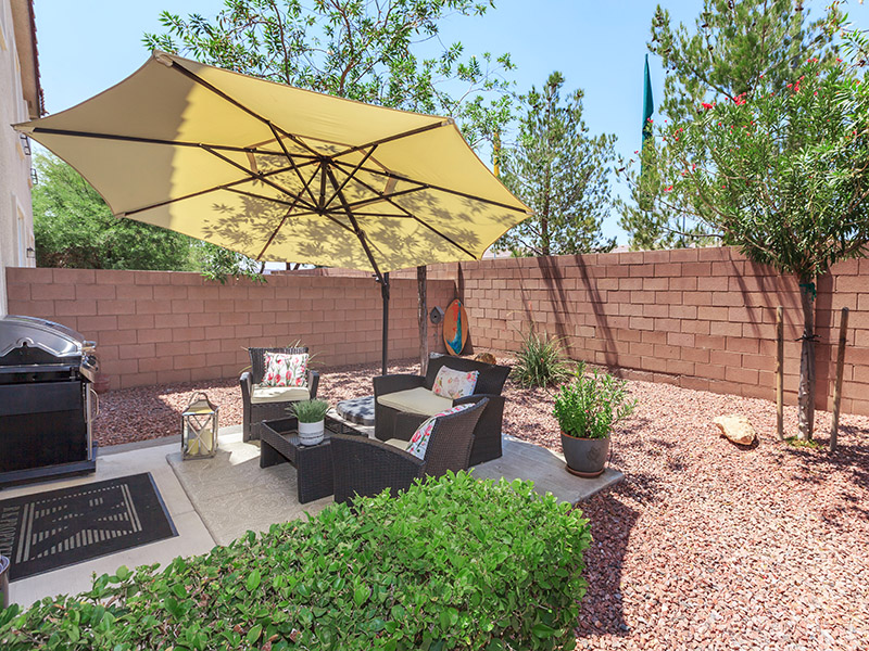 Patio | Suncrest Townhomes in Las Vegas, NV
