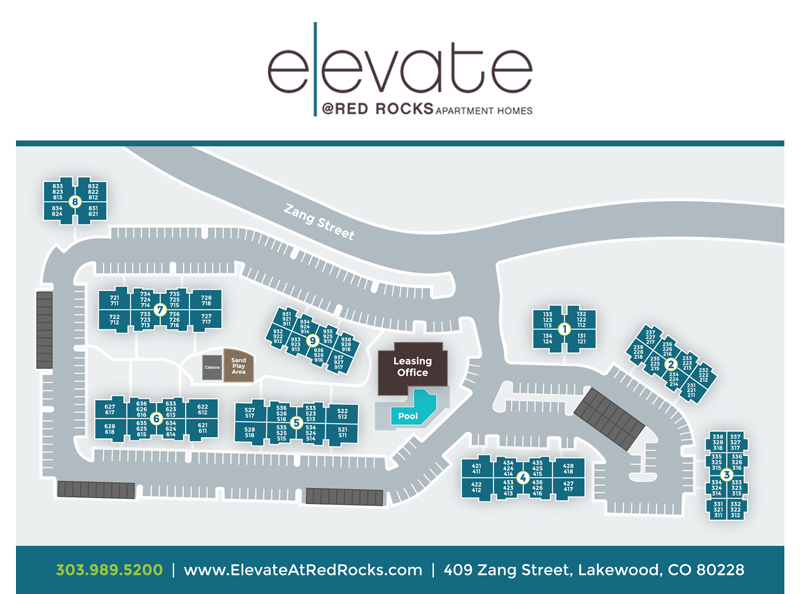 Elevate at Red Rocks Apartment Site Map