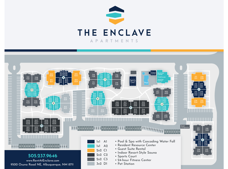Enclave Property Site Map